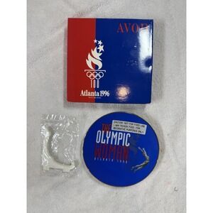 Avon Olympic Woman 5" Plate 1996 Atlanta Olympics Avon 22K Gold Trim Porcelain‎